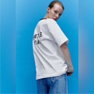 Zara TEXT T-SHIRT